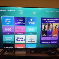59" Hisense 4K Smart Roku Tv