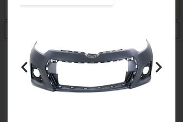 Toyota Corolla 2016 Front Bumper and Upper Grille