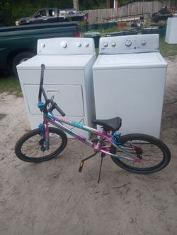 Free bike when purchasing this washer and dryer with a trade in