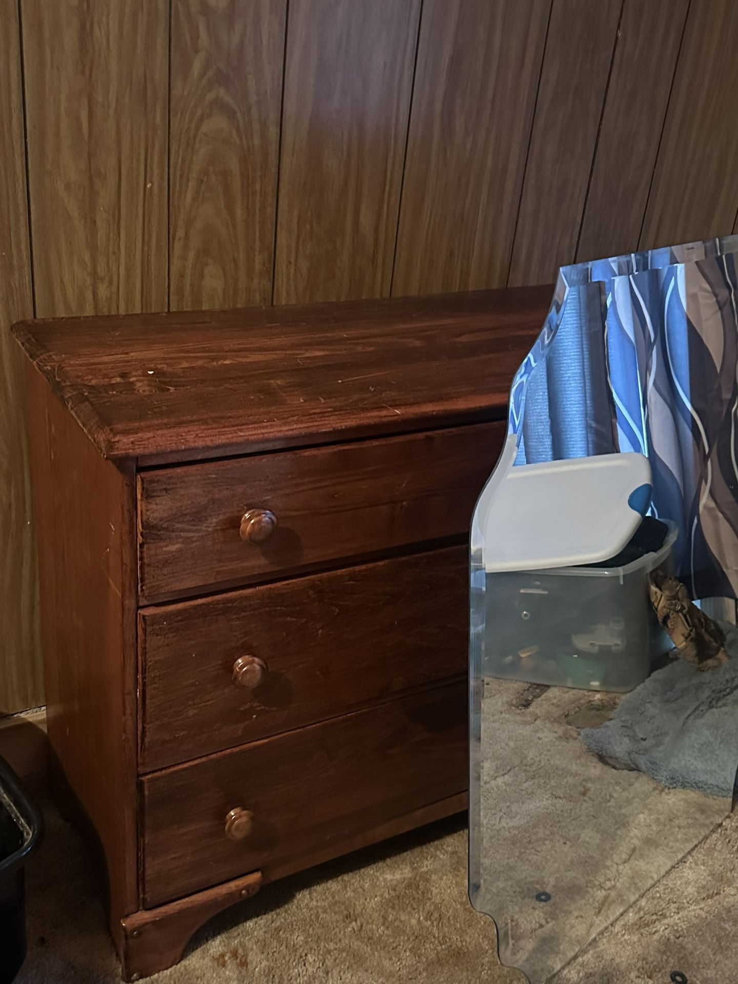 Dresser And Nightstand With Chair And Mirror