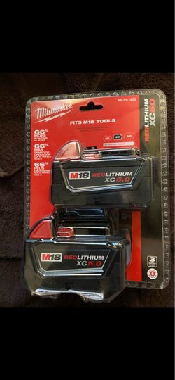 Milwaukee 5.0 batteries and rapid charger