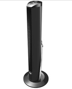 Vornado OSCR37 Oscillating Tower Fan and Air Circulator with Remote, Smooth Oscillation, Timer and Touch Controls, 37-Inch,Black