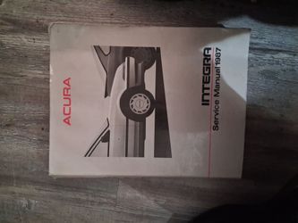 Acura integra service manual 1987