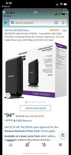 Netgear cable modem cm600