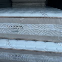 Brand New Organic Saatva Rx Cal/King and Queen mattetrres. Originally $3999 for King. Can deliver.