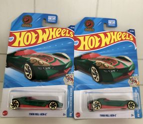 2 Hot Wheels 2025 HW Celebration Racers 1/10 Twin Mill Gen-E 27/250 Green