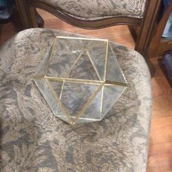 Pentagon Geometry Glass Terrarium 