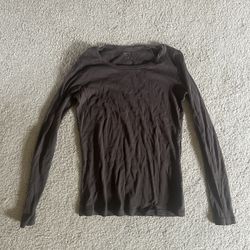 Brown Long Sleeve Top