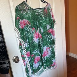 Flamingo Bathing Suit Cover-Up