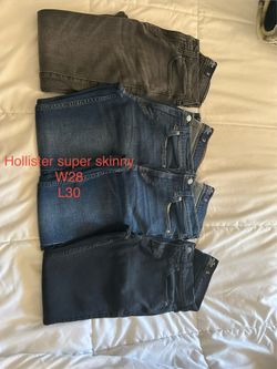 Hollister super skinny jeans de hombre 28x30