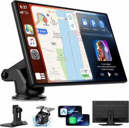 NEW 9" Portable Wireless Apple CarPlay & Android Auto Screen