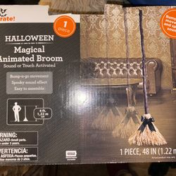 New In Box. Animated Broom W/sounds. 