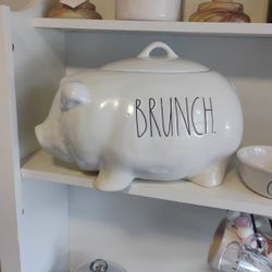 RAE DUNN BRUNCH PIG /CANISTER 