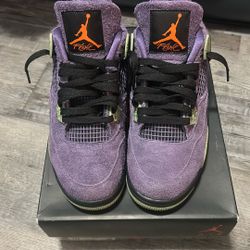Wmns Air Jordan 4 Retro Canyon Purple Size 10w/8.5M