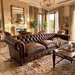 Leather Sofa Chesterfield