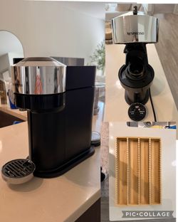 Nespresso Venturo Black & Chrome with Pod Organizer