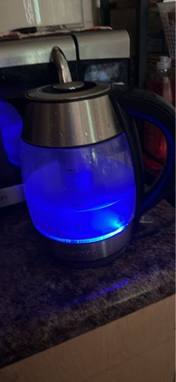 Glass Electric Kettle with Blue LED Light