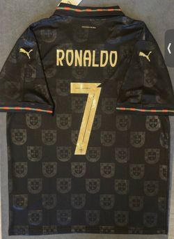 Puma black Cristiano Ronaldo CR7 jersey