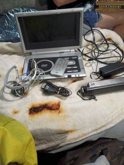 Portable DVD Player with Remote and Accessories