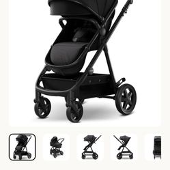 Mom push Stroller 