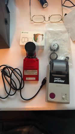 Game Boy Printer with modified Game Boy Camera