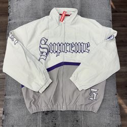 Supreme Old English Track Jacket Cream 