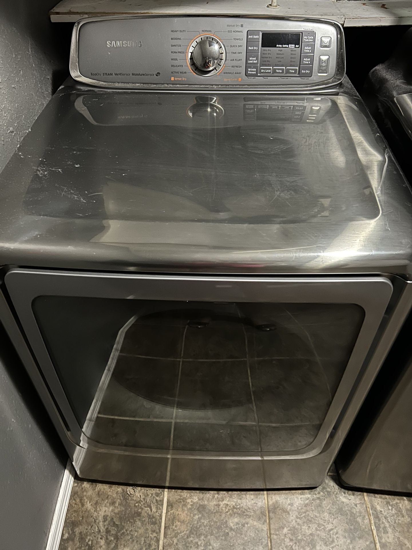 Silver Samsung Washer And Dryer