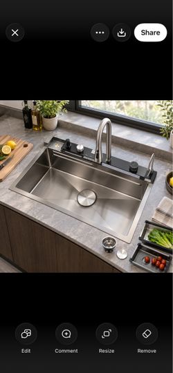 16-Gauge Black Stainless Steel 30 in. x 18 in. Drop-In Bar Sink with Pull-Out Faucet and Cutting Board