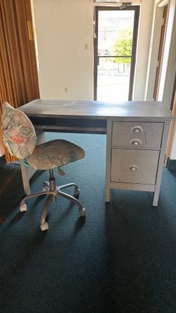 Desk and chair