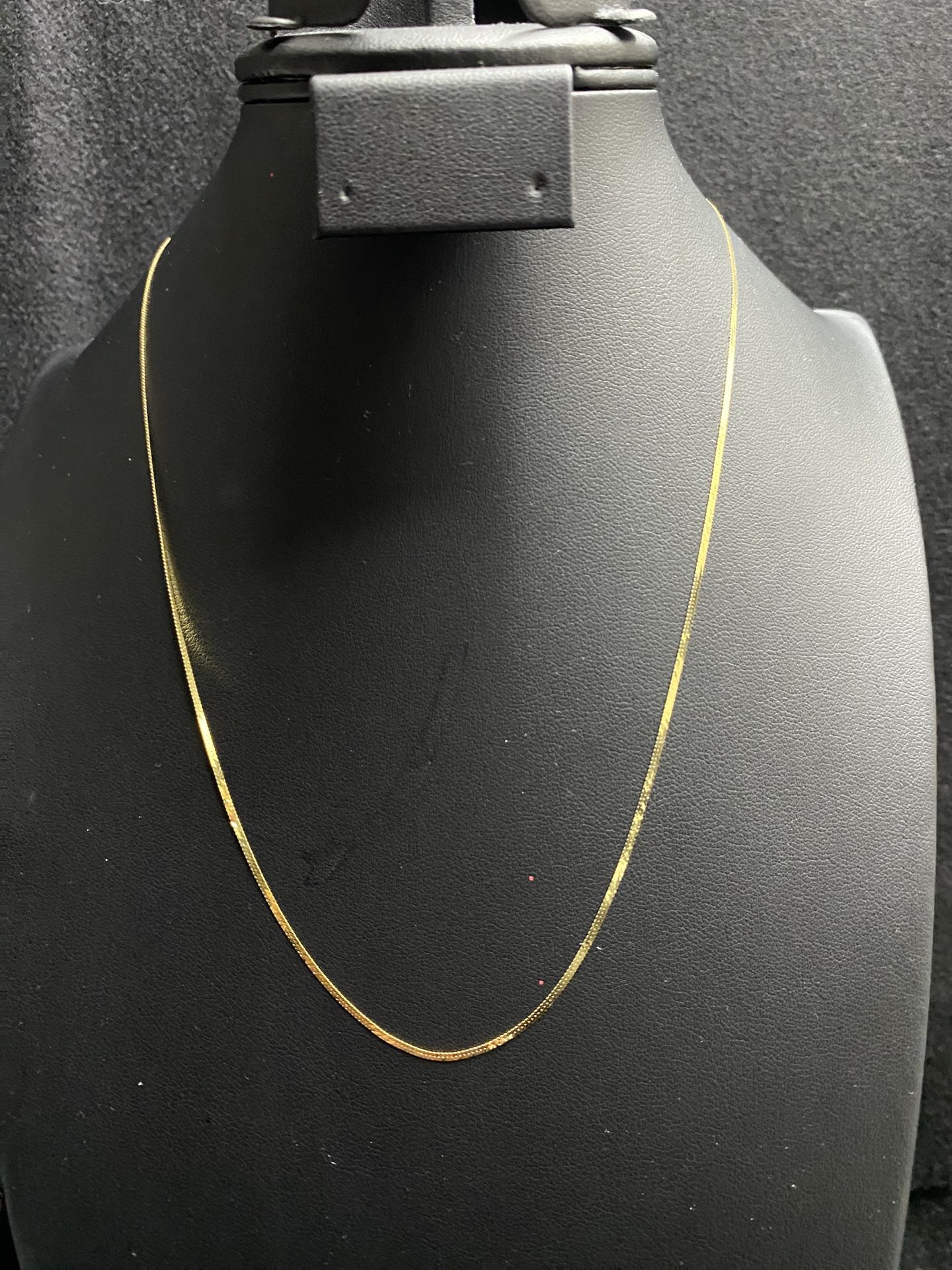 14k Gold Herringbone Necklace