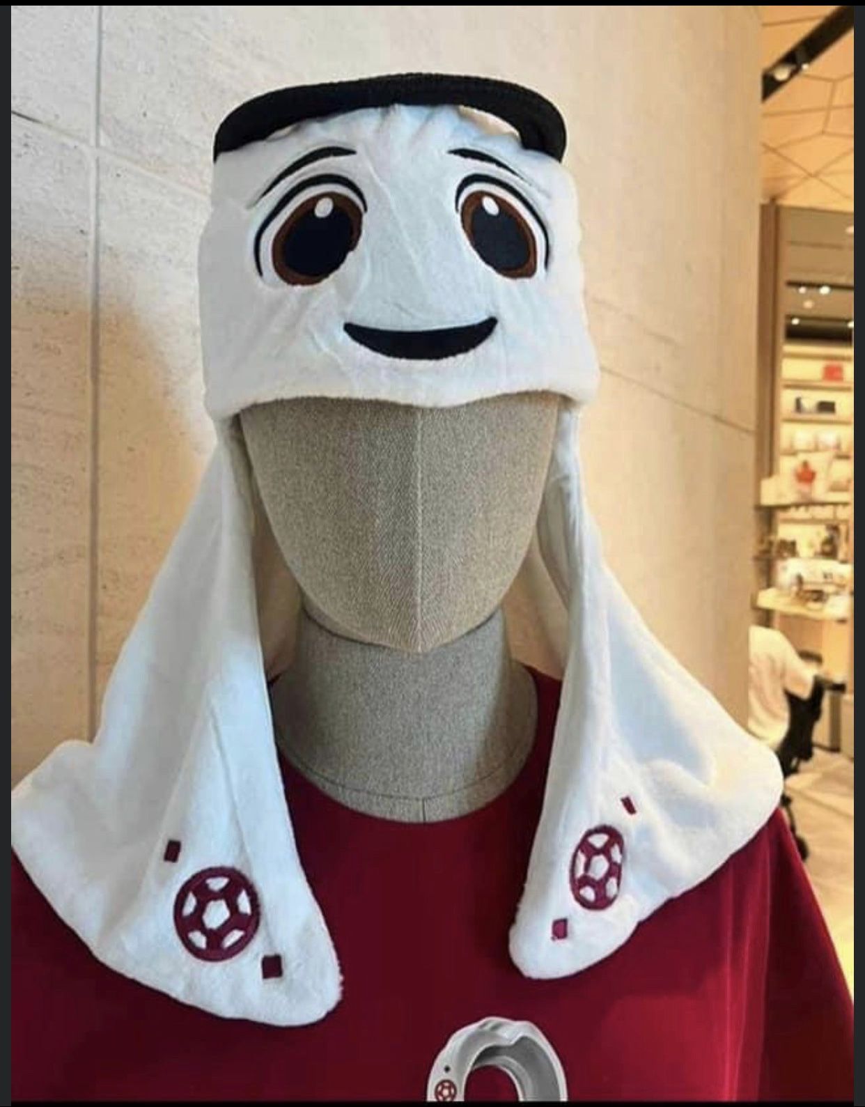 Official La'eeb Mascot Plush Hat Laeeb