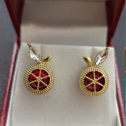 925 Sterling Silver earrings fruit