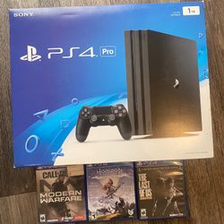 PS4 Pro bundle w/ 3 games 
