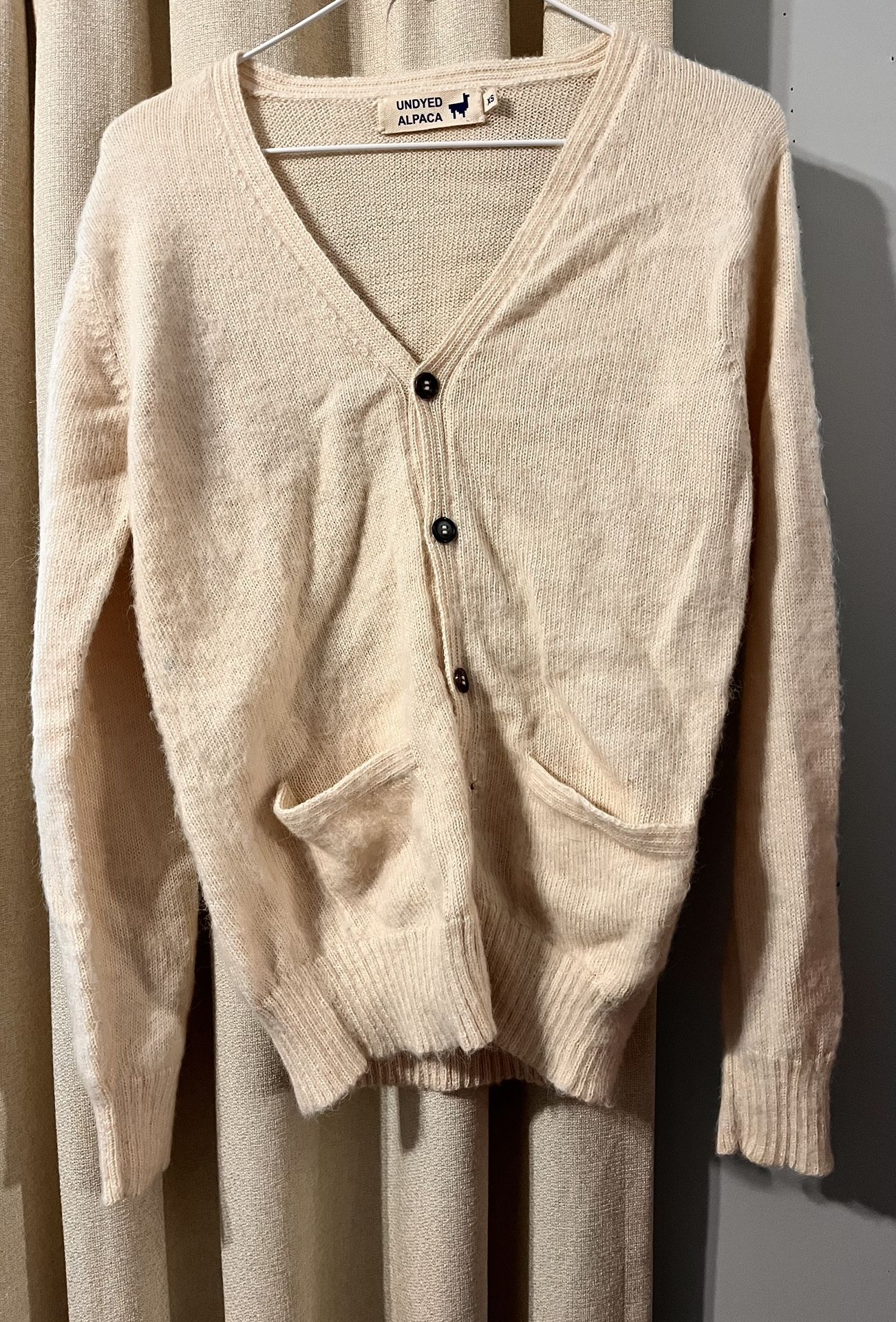 Industrys Of All Nations(Alpaca Hand-Knit Cardigan XS)