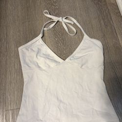 White Halter Top 