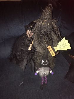 Halloween Witches And Gnome 