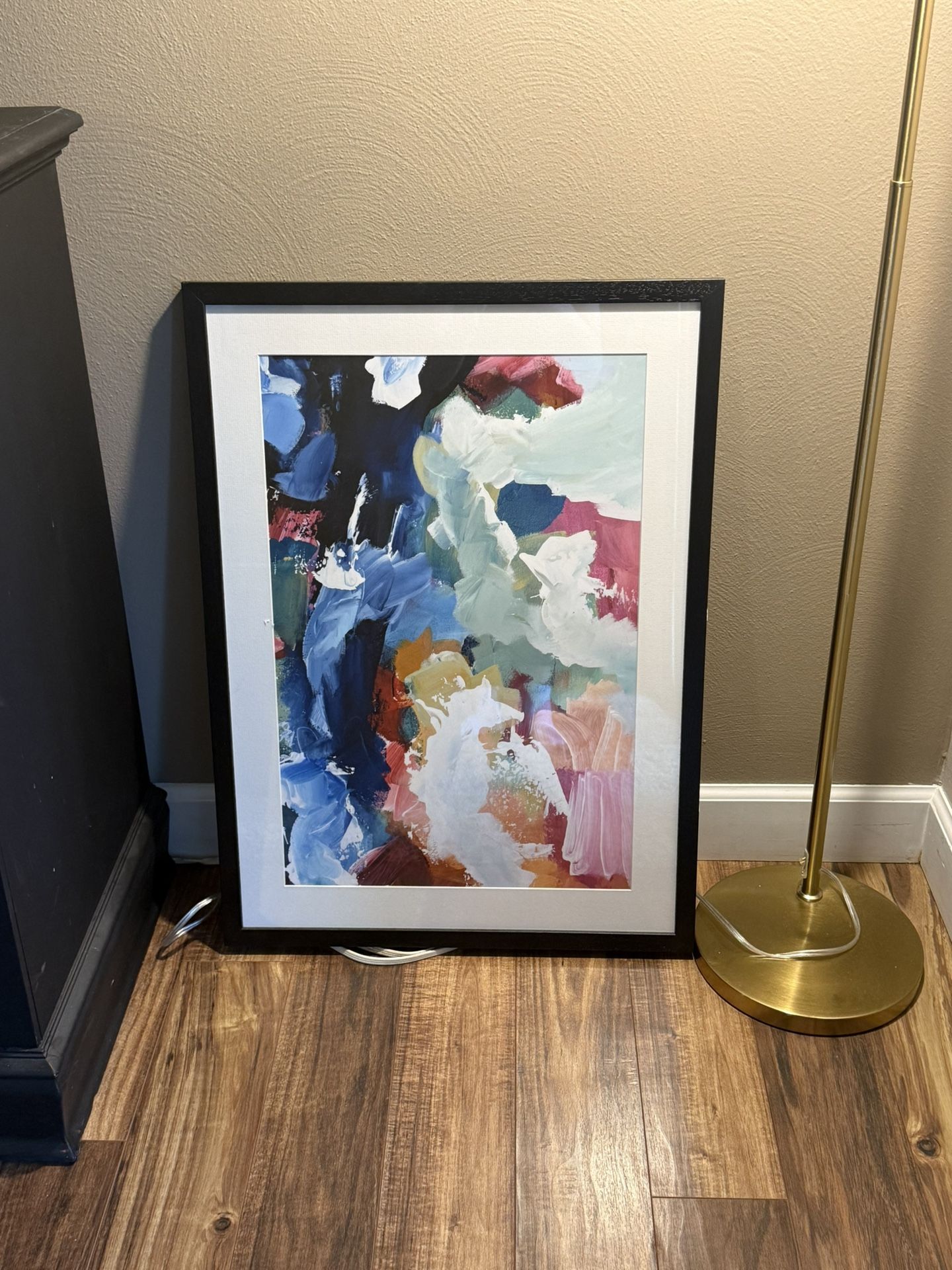 Framed Abstract Art Print – Colorful Modern Wall Decor
