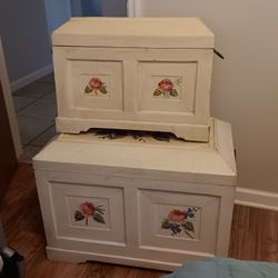 Wood Storage Boxes