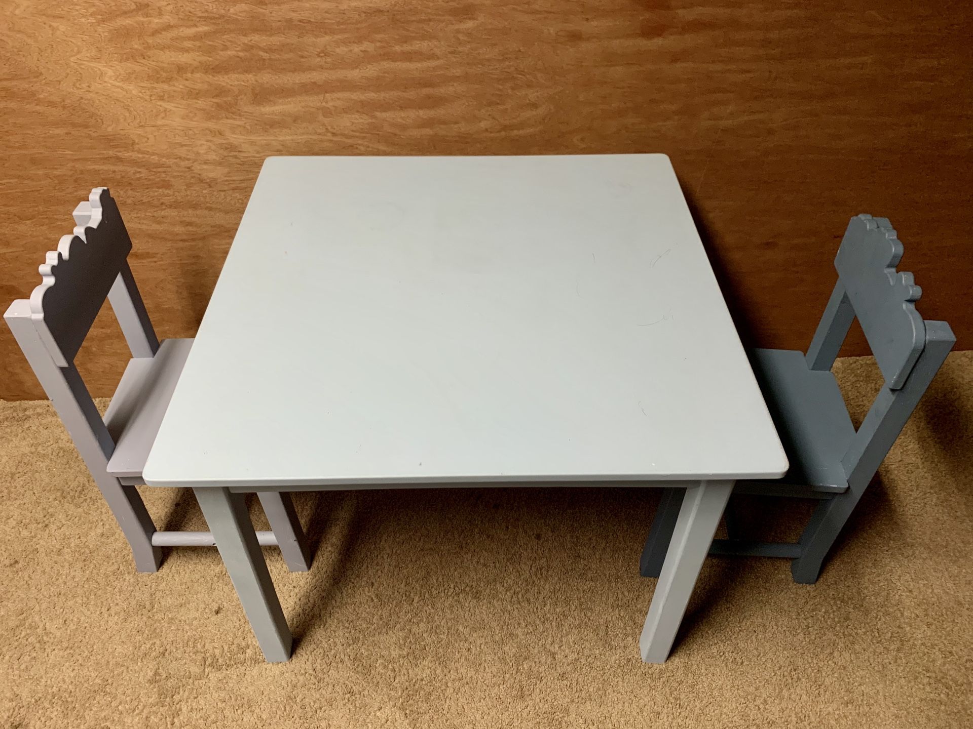 Kid’s Table And 2 Chairs Like New 