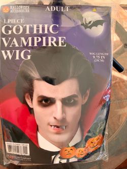 Adult Gothic Vampire Halloween Wig