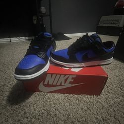 Nike Dunk lows Black and Blue 