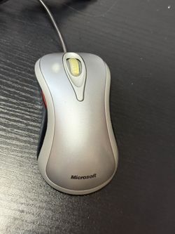Microsoft Comfort Optical Mouse 3000 Gray Wired USB P/N X812481 Vintage Tested