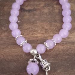 Purple Charm Bracelet 