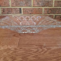 Large Square Crystal Bowl