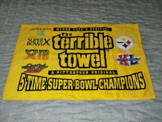 Myron Cope’s Official Terrible Towel 5 Time Super Bowl Champions