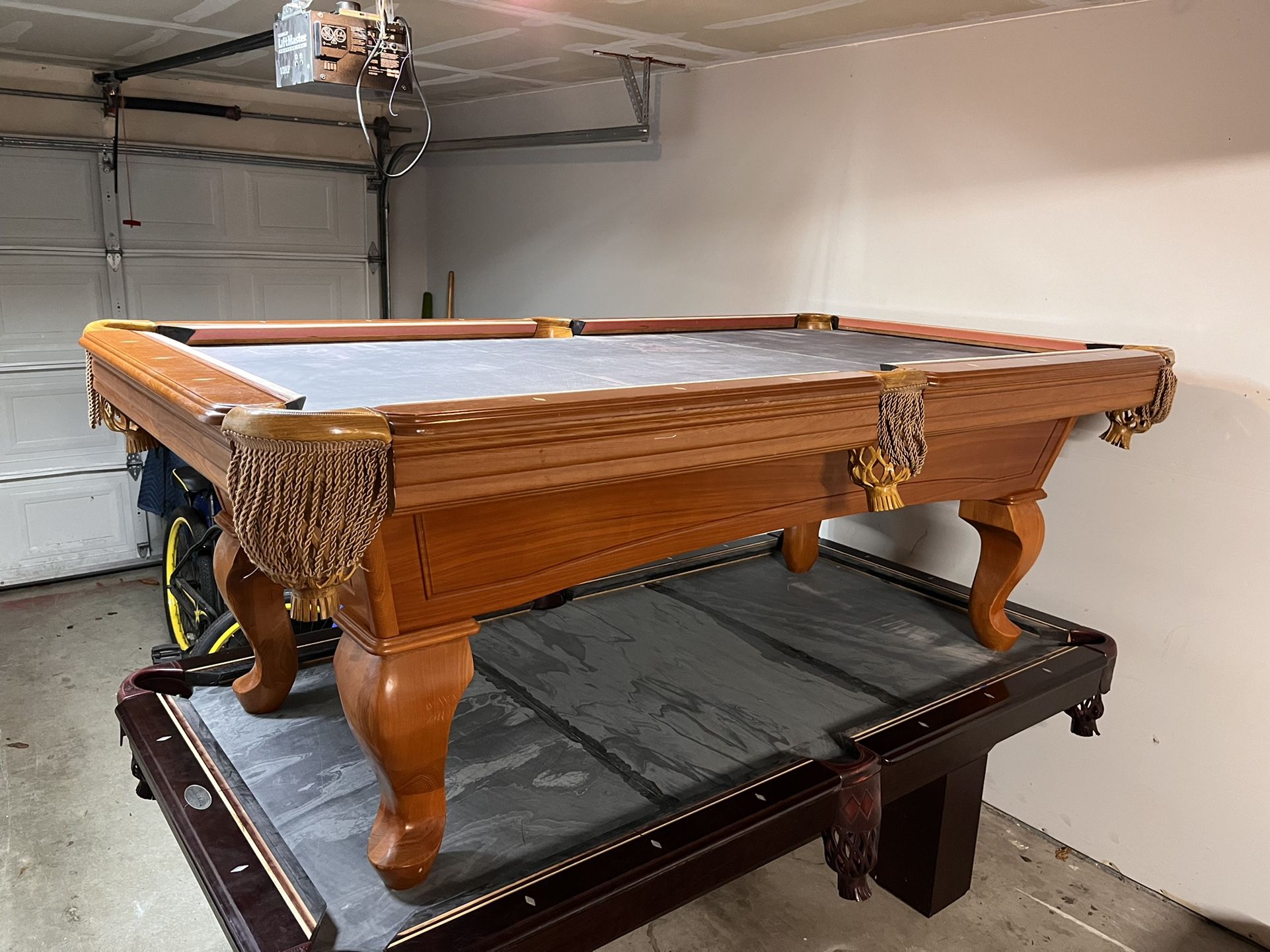 7ft Pool Table 3piece Slate 1 Inch Delivered And Installed With New Felt