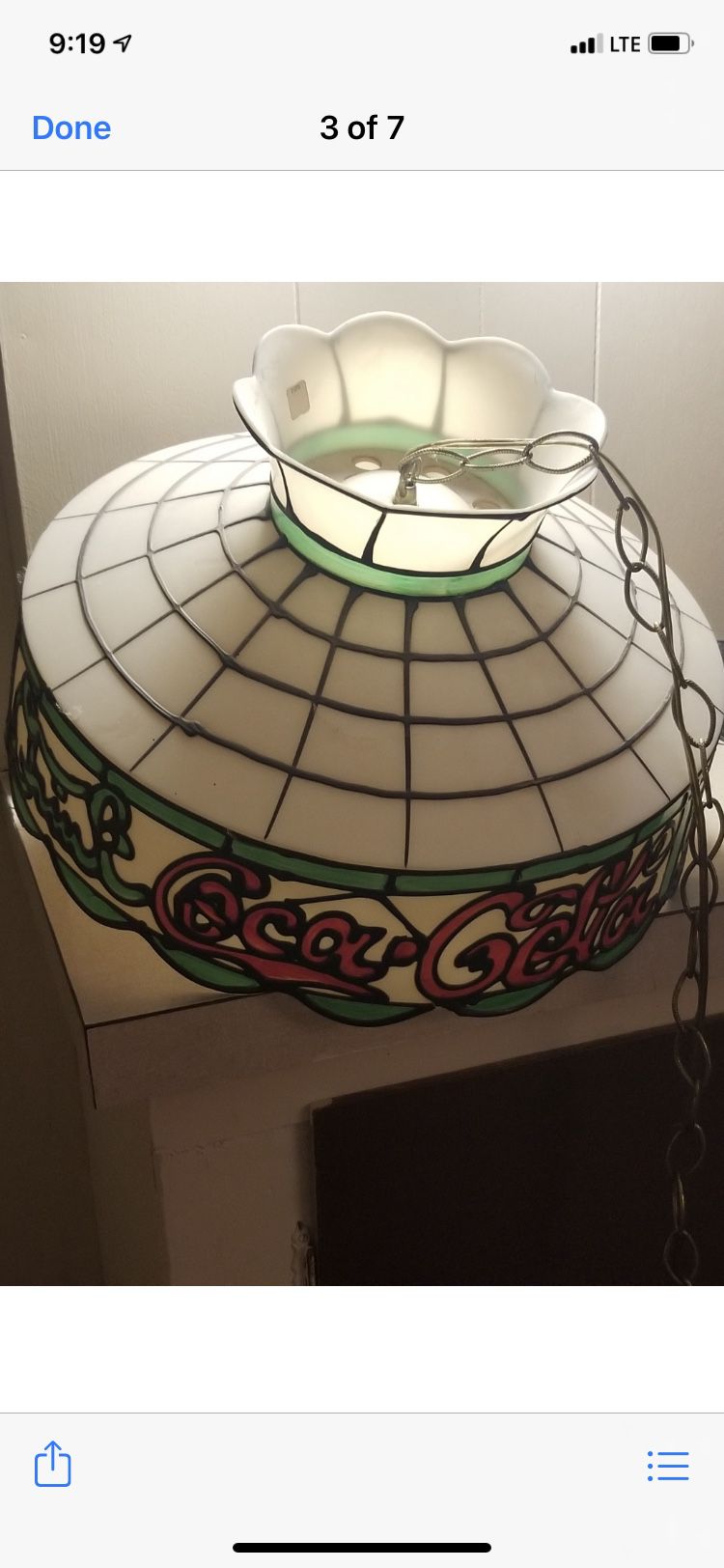 Coca Cola Vintage Hanging Lamp 