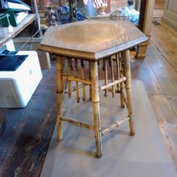 Antique Victorian Stick Side Table
