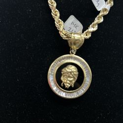 Rope Chain/ Jesus Charm (Separate Prices)