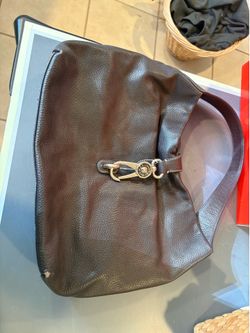 Dooney & Bourke Pebble Grain Logo Lock Hobo Bag